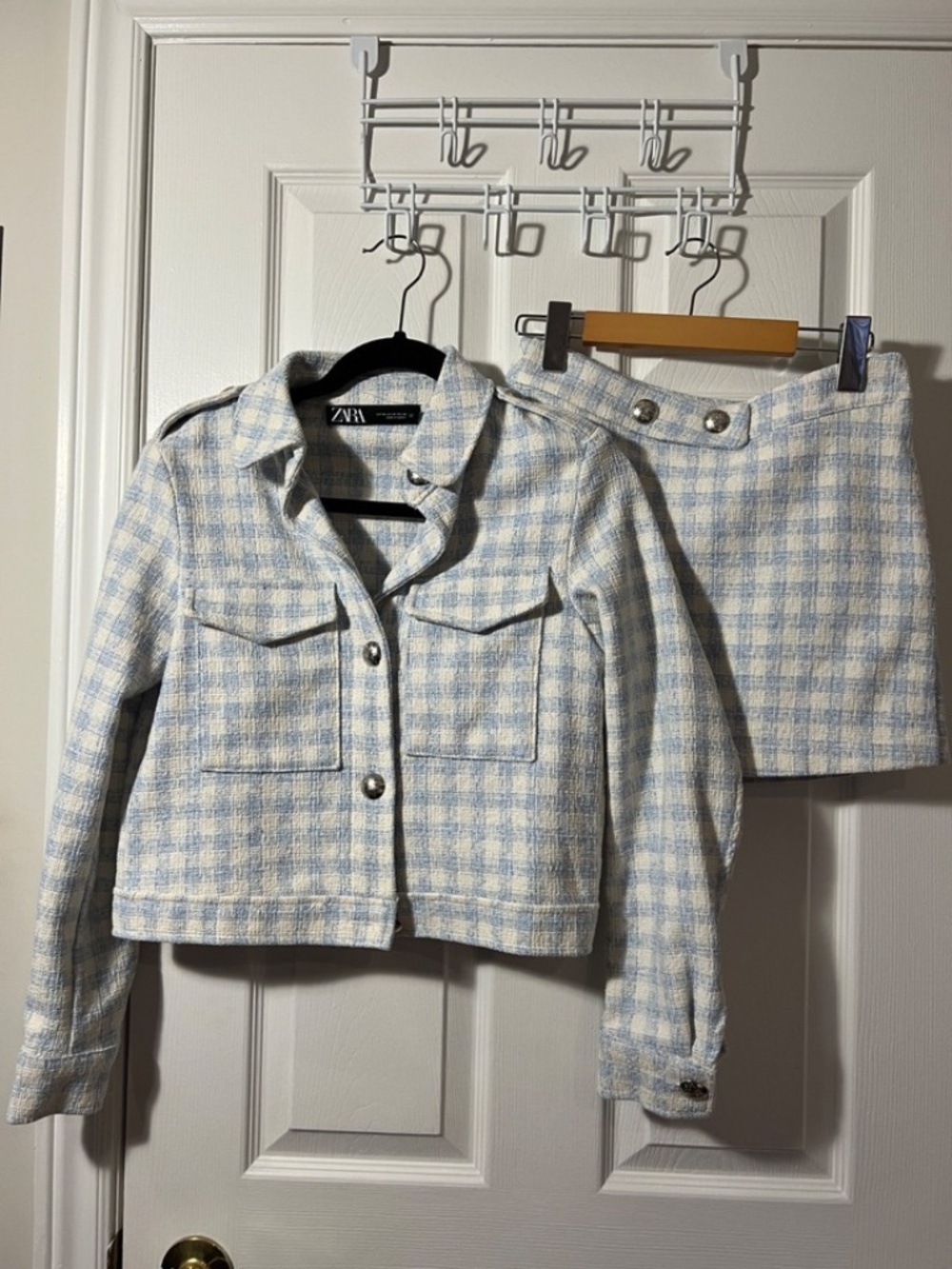 Zara Tweed Matching Set Jacket + Mini Skort